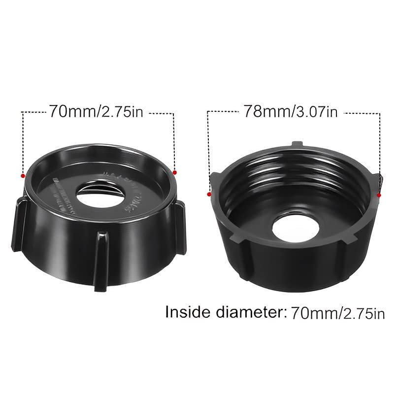 TQEONKL 2 PCS Jar Base Cap,4902 Blender Jar Bottom Replacement Part Fit for Oster Blender