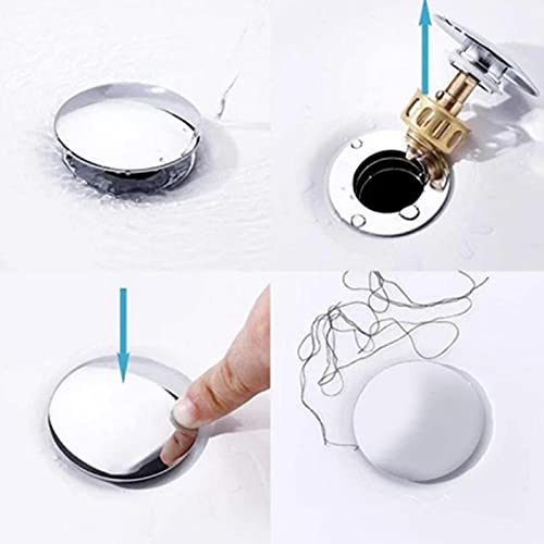 LMMDDP Bathroom Basin Drain Filter Universal Wash Basin Bounce Drain Filter Sink Drain Antiodor Vanity Stopper Basin Bounce Filter Core