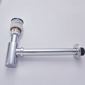 lmmddp brass up drain with overflow bathroom sink drain stopper polished chrome bathroom drain bathroom accessories (size : chrome)