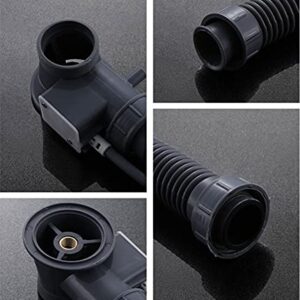 LMMDDP 1pc Copper Knob Bouncing Cable Black Motorized Belt Overflow Bathtub Water Floor Drain