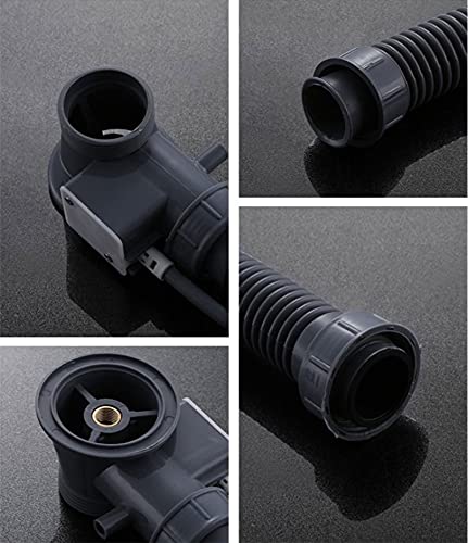 LMMDDP 1pc Copper Knob Bouncing Cable Black Motorized Belt Overflow Bathtub Water Floor Drain