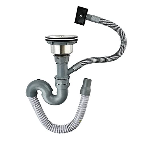 LMMDDP Kitchen Sink Filter Basket Drain Bathroom Bathroom Sinks Stainless Steel Undermount for Washing Dishes Under The Water Pipe