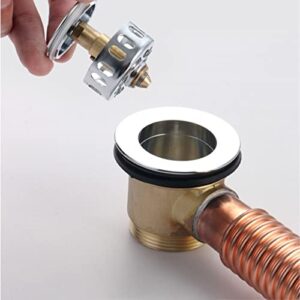 LMMDDP 1PC Copper Rotary Bathtub Drain Water Removal Device Sewer Pipe Bathtub Drain Bath Waste and Overflow Floor Drain (Size : D)