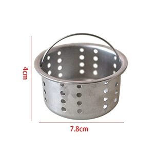 LMMDDP Stainless Steel Bathtub Hair Catcher Stopper Shower Drain Hole Filter Trap Metal Sink Strainer Kitchen Sink Waste Hole Filter