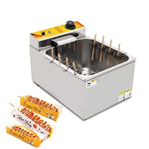 koalalko commercial korean cheese hot dog fryer 8 hooks catering equipment corn dog electric deep fryers making machine