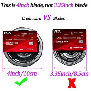 [New Model] Replacement 7 Fins Male Blade&24oz Blender Cups Compatible For Nutri Ninja Auto iQ Blender [4 Inch Male 7 Fins Blade]