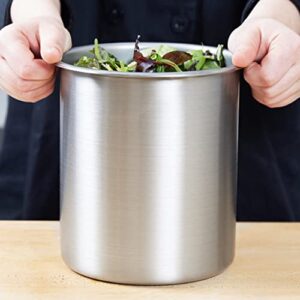 TrueCraftware – 3-1/2 Qt. Stainless Steel Bain Marie Pot -for Sauces Warmer and Soup Chafer Applicable to Catering Buffet Parties Banquets Commercial Use