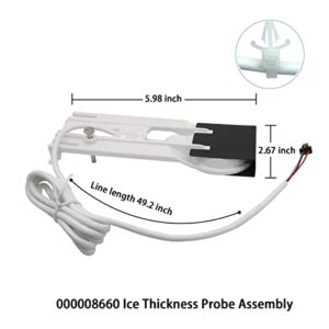 000008660 Ice Thickness Probe Assembly Ice Machine Parts for Manitowoc, Ice Thickness Control, Compatible for Indigo Series Ice Machine etc, 10 Years Warranty