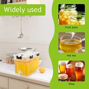 1.5 Gallon Drink Dispenser For Fridge,Beverage, Water Dispenser With Spigot.Juice Containers With Lids For Fridge,Parties And Daily Use. 100% Sealed And Filter Screen.BPA FREE.