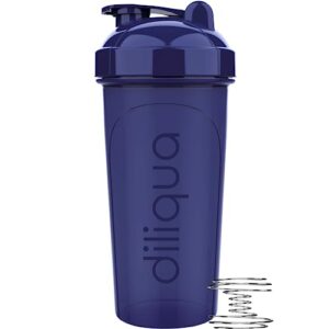 diliqua -4 PACK- 28 oz Shaker Bottles for Protein Mixes | BPA-Free & Dishwasher Safe | 4 large protein shaker bottle | Shaker Cups for protein shakes | Blender Shaker Bottle Pack