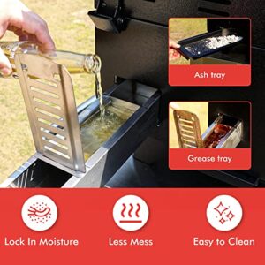 Hello.Dr Portable Wood Pellet Grill and Smoker,Electric Outdoor 8 in 1 Tabletop Grills for RV Camping Tailgating RV Cooking BBQ, Intelligent Temperature Control and Superheated Steam Technology