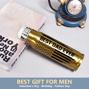 Best Dad Ever 17oz Stainless Steel Bullet Tumbler - Gifts for Dad from Daughter Son Wife, Dad Gifts - Dad Birthday Gift, Dad Christmas Gifts, Birthday Gifts for Men