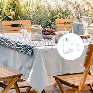 Plastic Tablecloth Clips, Transparent Clear Table Cloth Clips 24 Pcs Transparent Table Cloth Holder Clear Table Clips Tablecloth Cover Clamp for Picnic Weddings Home Camping Restaurant Outdoor