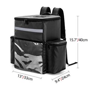 Trunab 31L Leakproof Food Delivery Backpack Waterproof Cooler Backpack for Beach, Picnic, Camping, Uber Eats, Doordash