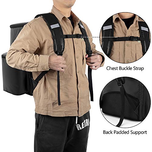 Trunab 31L Leakproof Food Delivery Backpack Waterproof Cooler Backpack for Beach, Picnic, Camping, Uber Eats, Doordash