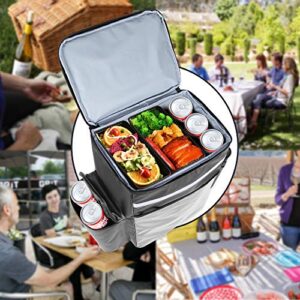 Trunab 31L Leakproof Food Delivery Backpack Waterproof Cooler Backpack for Beach, Picnic, Camping, Uber Eats, Doordash