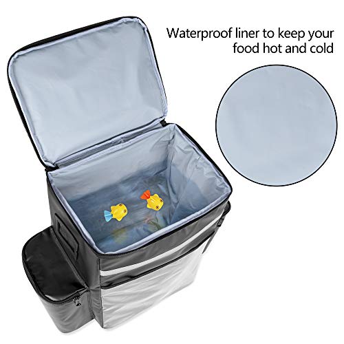 Trunab 31L Leakproof Food Delivery Backpack Waterproof Cooler Backpack for Beach, Picnic, Camping, Uber Eats, Doordash