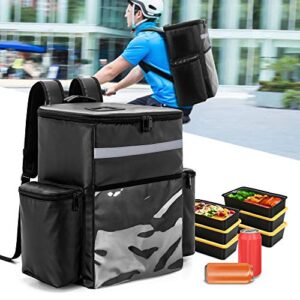 Trunab 31L Leakproof Food Delivery Backpack Waterproof Cooler Backpack for Beach, Picnic, Camping, Uber Eats, Doordash