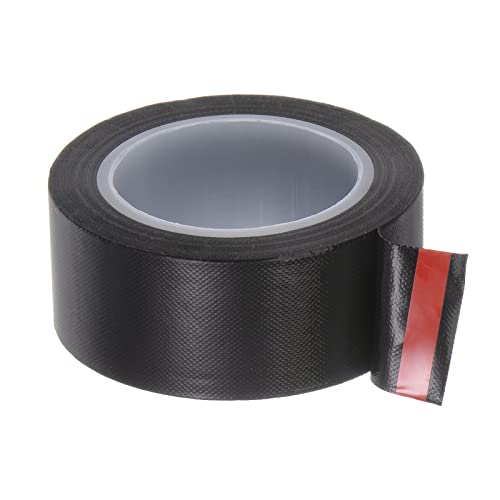 HARFINGTON Fabric PTFE Tape Roll, 1" x 33 ft High Temperature PTFE Adhesive Tape 0.13mm Thickness for Vacuum Sealer Machine Hand Impulse Sealers, Black