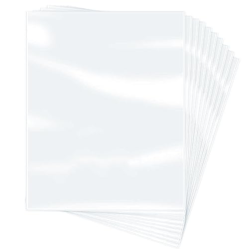 10x13 Inches Heat Shrink Wrap Bags 100 Pieces, Clear PVC Film Plastic, for Books, Shoes, Packaging, Gift, and DIY Projects Mujoiny