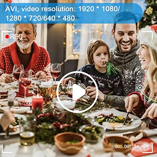 Acuvar Digital Camera, 16 MP Photo Camera Mini Digital SLR Camera, CMOS Sensor 2.4“ TFT LCD Compact with 32GB SD Card, Card Holder, Card Reader, 16X Digital Zoom Video for Children Adults Beginners