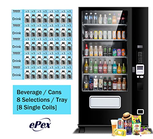 EPEX Beverage Vending Machine with Elevator Delivery Temp Control