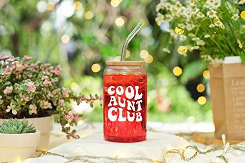 Aunt Gifts - Gifts For Aunt From Niece, Nephew - Birthday Gifts For Aunt, New Aunt, Aunties - Best Aunt Ever Gifts For Aunt, Aunt Announcement, Promoted To Aunt - 16 Oz Coffee Glass