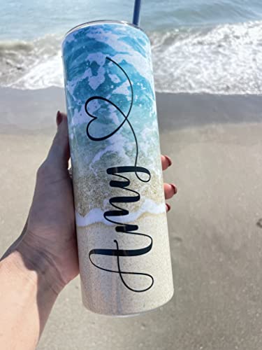 Tumbler | Personalized Gifts | 20oz Tumblers | Personalized Tumblers | Stainless Steel Tumblers | Travel Cup | Travel Essentials| Personalized Gifts for men | Bridesmaid Gifts | Beach Accessories