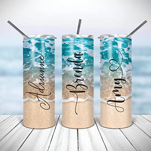 Tumbler | Personalized Gifts | 20oz Tumblers | Personalized Tumblers | Stainless Steel Tumblers | Travel Cup | Travel Essentials| Personalized Gifts for men | Bridesmaid Gifts | Beach Accessories