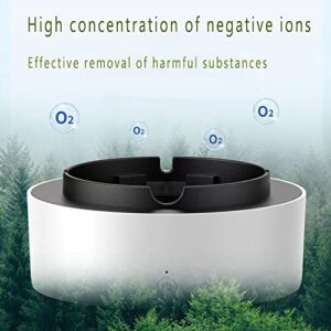 Yckeogln 2 In 1 Air Purifier Multifunctional and Ashtray with Filter, Simple Power Multifunctional Ashtray Best For Indoor/Outdoor/Home/Office/Car - Gray