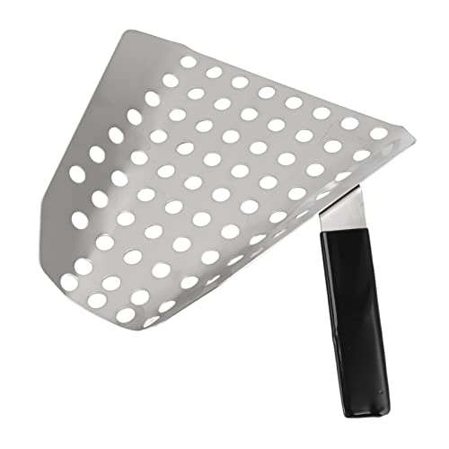 Stainless Steel Fries Scooper, Popcorn Scoop for Shops, Movie Theaters, Picnics and Popcorn Machines Scenarios Popcorn Concession Food Preparation Equipment