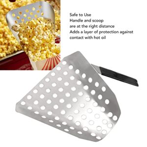 Stainless Steel Fries Scooper, Popcorn Scoop for Shops, Movie Theaters, Picnics and Popcorn Machines Scenarios Popcorn Concession Food Preparation Equipment