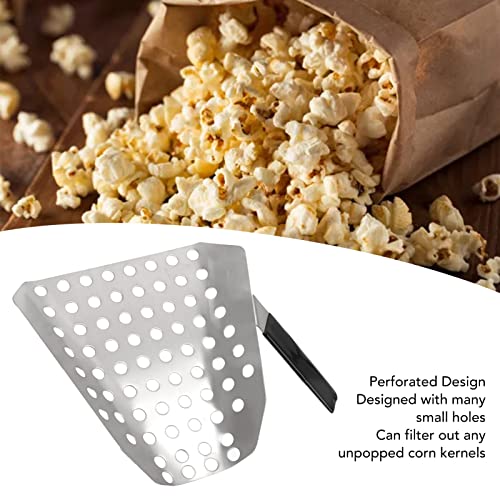 Stainless Steel Fries Scooper, Popcorn Scoop for Shops, Movie Theaters, Picnics and Popcorn Machines Scenarios Popcorn Concession Food Preparation Equipment