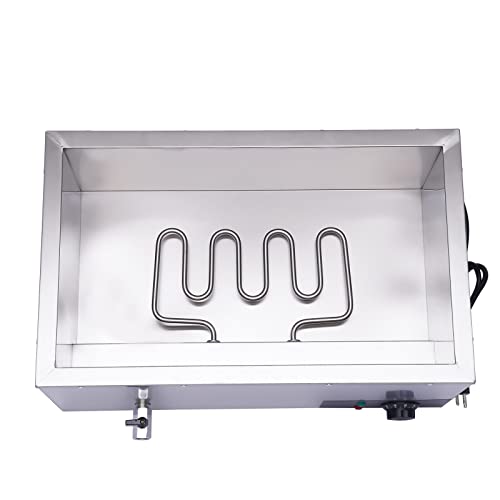4-Pan Bain Marie Steam Table, Commercial Countertop Steam Table Food Warmer 600W 16.9Qt Stainless Steel Electric Food Soup Warmer with Lid and Tap for Restaurant, Buffet Catering