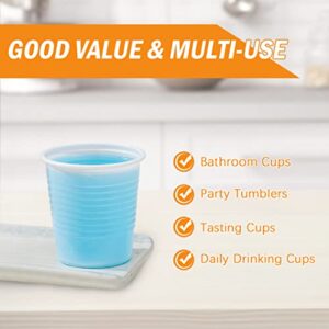 SIUQ 1500 Pack 3 oz Plastic Cups,Disposable Bathroom Cups,Mouthwash Cups,Small Jello Shot Cups for Tasting,Drinking,Party,Food Sample,Picnic,BBQ,Travel and Event (White)