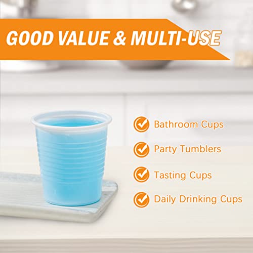 SIUQ 1500 Pack 3 oz Plastic Cups,Disposable Bathroom Cups,Mouthwash Cups,Small Jello Shot Cups for Tasting,Drinking,Party,Food Sample,Picnic,BBQ,Travel and Event (White)