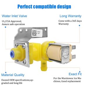 2023 Upgrade 000009120, 000008487, IH9120 Water Inlet Valve (OEM) Compatible with Manitowoc Ice Machines, 120V 60Hz 5W Fits popular S, Indigo and K-0250/0350/0450 Koolaire etc - 2 Year Warranty