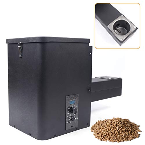 Electric Pellet Smoker Digital Smoker Pellet BBQ Smoker Hopper Assembly Kit for Grill, Smoke, Bake, Roast, Braise, BBQ, Knob Type