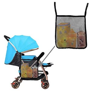 Dogxiong 2 Pack Portable Stroller Hanging Bag, Baby Stroller Organizer Bag, Multifunctional Large Capacity Storage Container Bag for Diaper Bottle Toy, Stroller Hanging Storage Net Bag