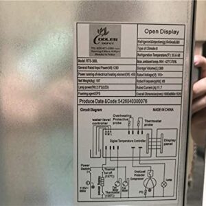 Commercial Refrigerator Open Air Merchandiser Slope 39" Wide Grab And Go Display Cooler CF-380