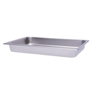 6 Pack Full Size Stainless Steel Steam Hotel Pan 20.87 x 12.99 x 2.5 In Steam Table Pan Food Service Pan for Party, Kitchen, Restaurant, Hotel