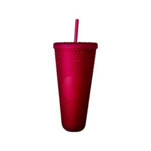 starbucks 2023 spring pink jelly studded venti 24oz tumbler with straw