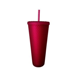 Starbucks 2023 Spring Pink Jelly Studded Venti 24oz Tumbler with Straw