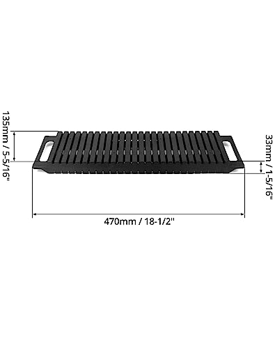 Qwork Antistatic ESD Circulation Rack Shelf, 2 Pack Dual- Ear Antistatic PCB Tray Rack, ESD Shelf Storage Turnover Rack, 47 x 14 x 3.5cm, Black