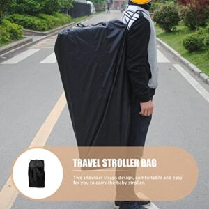 Toddmomy Stroller Travel Bag, Car Seat Travel Bag Stroller Gate Check Bag with Shoulder Straps for Airplane Travel