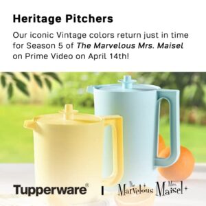 Tupperware Heritage Pitcher Set in Vintage Colors - Dishwasher Safe & BPA Free - (Set of 2)