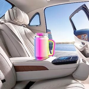 Meoky 32 oz Tumbler with Handle, Insulated Tumbler with Lid and Straw, Stainless Steel Travel Mug, Keeps Cold for 24 Hours, 100% Leak Proof, Fits in Car Cup Holder (Carnival)