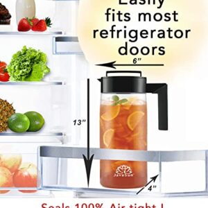 JavaSun Deluxe Iced Tea Maker, Large 2 quarts, Pitcher, Iced Tea Jug, BPA Free