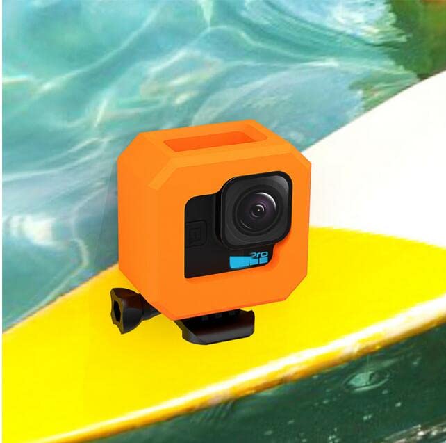 CoyKtonty Orange Floaty Case for GoPro Hero 11 Black Mini Camera Accessories Diving Floating Protective Cover for GoPro 11Black Mini Case