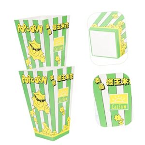 Gogogmee Food Containers Snack Box Container 100pcs Popcorn Boxes Ornament Container Popcorn Cases Popcorn Bucket Food Box Set Snack Paper Snack Container Snack Containers